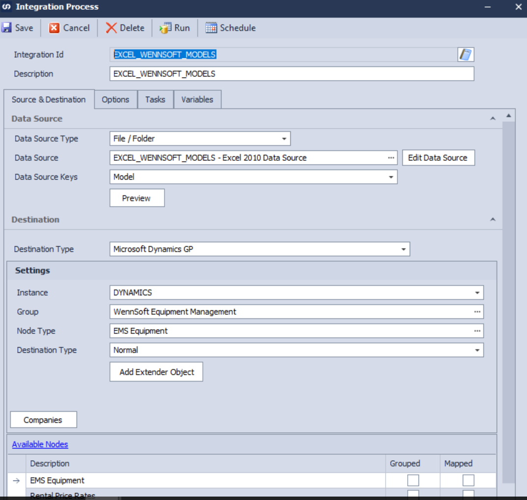 WennSoft integration data flow diagram