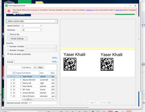 NiceLabel interface screenshot