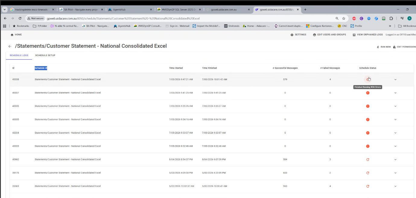 SendMaster app screen 2